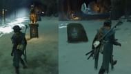 First, take the left path, then the right path around the stone to bypass traps in the Poison and Lies quest (Image via Sucker Punch || YouTube@Gamerack)